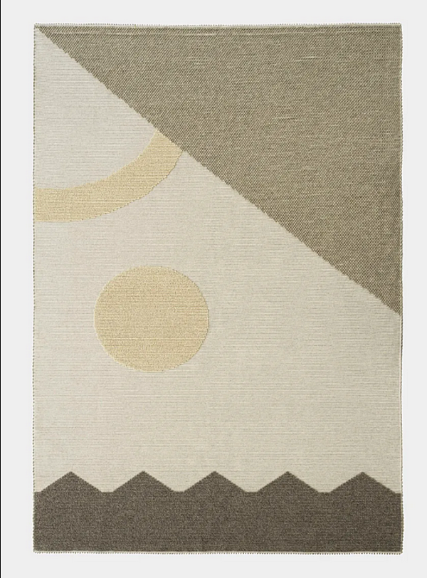 Rectangular rug with geometric patterns Cime Saba factory SABA from Italy. Foto №2