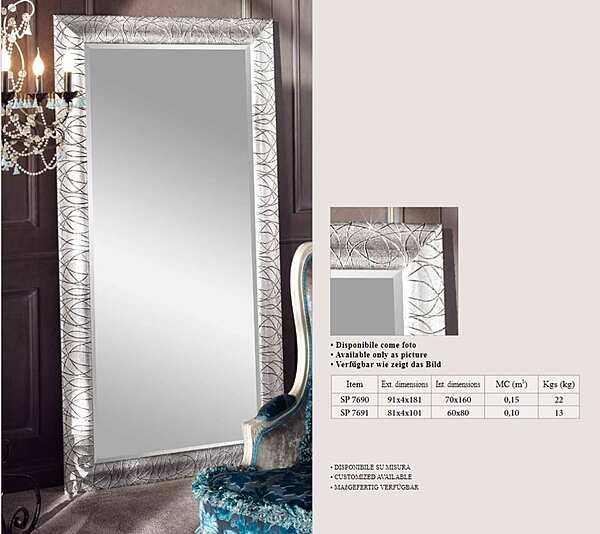 Mirror TONIN CASA SP 7690 factory TONIN CASA from Italy. Foto №1