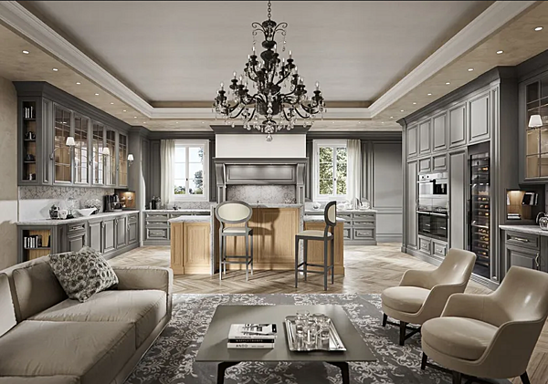 Custom Oak Kitchen Cabinet Old Line Deva factory Oldline from Italy. Foto №7