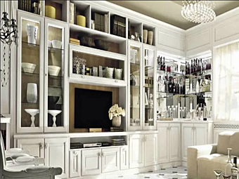 Custom Storage Wall Sanremo Martini Interiors Custom Storage Wall Sanremo Martini Interiors factory MARTINI INTERIORS from Italy