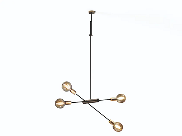 Brass Pendant Lamp VIBIEFFE Itinerari 7000 factory VIBIEFFE from Italy. Foto №1