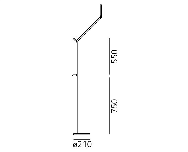 LED Floor Lamp Demetra Artemide factory Artemide from Italy. Foto №3