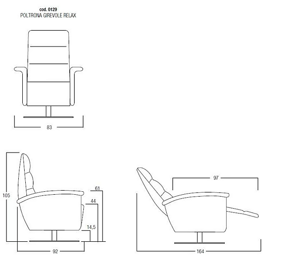 Upholstered leather armchair with armrests Egoitaliano Kelly factory Egoitaliano from Italy. Foto №4