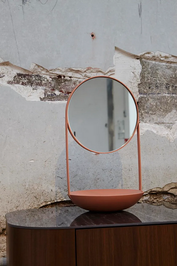 Round Metal Tabletop Mirror Nimbe LIGNE ROSET factory LIGNE ROSET from Italy. Foto №2