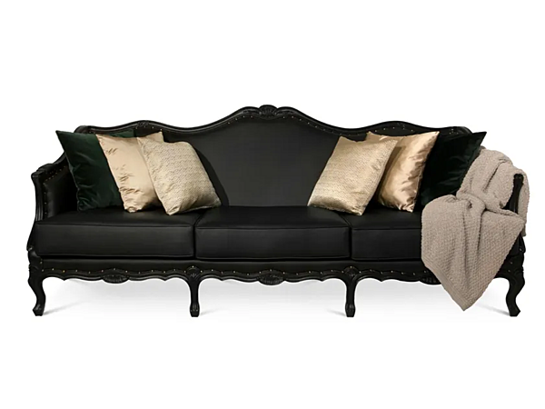Three-Seater Leather Sofa Ottawa BRABBU factory BRABBU from Italy. Foto №1