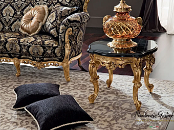 Low coffee table in wood Modenese Luxury Interiors 12616 factory MODENESE GASTONE from Italy