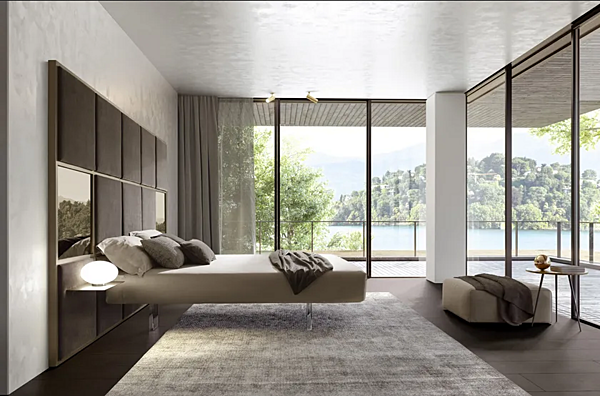 Upholstered wall panel system in Scacco A3 fabric Duomo Design factory Duomo Design from Italy. Foto №5