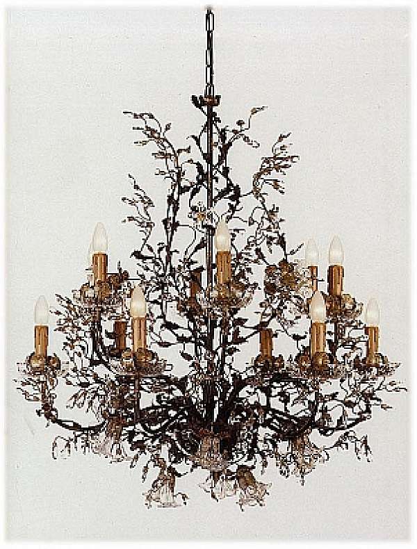 Chandelier MECHINI L241/12 factory MECHINI from Italy. Foto №1