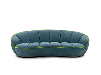 3-seater fabric sofa with soft back Egoitaliano Shai