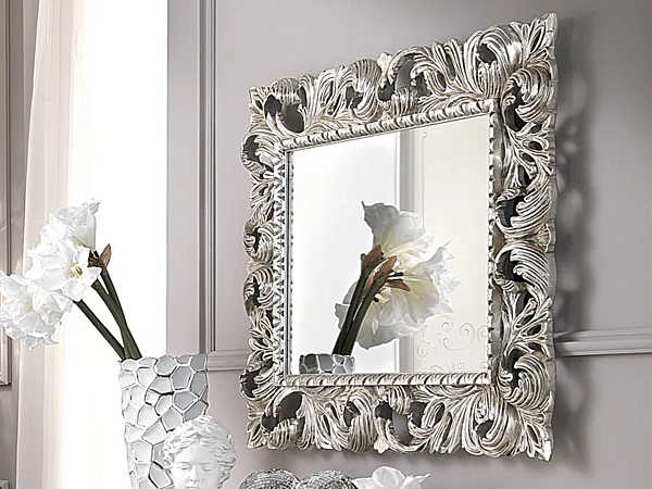 Rectangular Framed Wall Mounted Mirror CASA +39 Prestige 610 factory CASA +39 from Italy. Foto №1