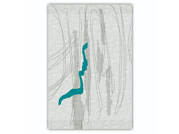 Handmade Rectangular Bamboo Silk Rug GIORGETTI Miro GA243, GA244 factory GIORGETTI from Italy. Foto №2
