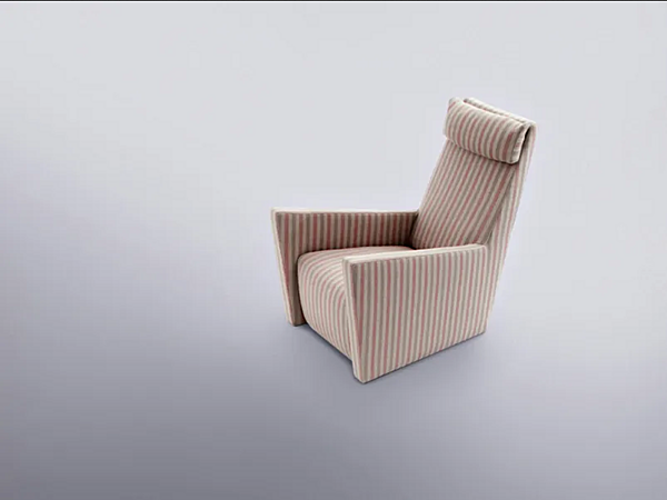 Upholstered armchair with headrest ERBA ITALIA Filosofia factory ERBA ITALIA from Italy. Foto №2