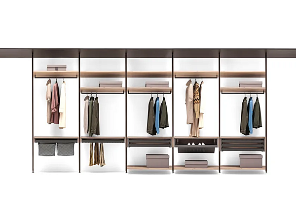 Sectional wooden walk-in wardrobe Kristalia Novel factory Kristalia from Italy. Foto №5