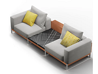 Fabric garden sofa Awaroa FORMITALIA AWAROA/T 260/T