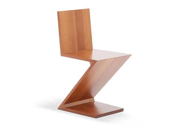 Wooden Zig Zag Chair CASSINA factory CASSINA from Italy. Foto №1