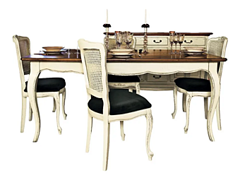 Rectangular Extending Solid Wood Table Interiors Italia PR401 factory Interiors Italia from Italy