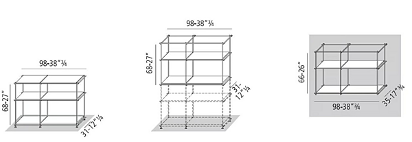 Sectional oak bookcase VIBIEFFE 9900 E Spirit factory VIBIEFFE from Italy. Foto №9