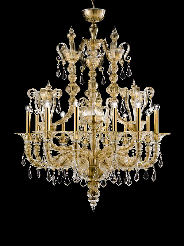 Chandelier Barovier&Toso Riyadh 5349/12 factory Barovier&Toso from Italy. Foto №1