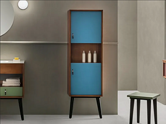 Solid Wood Bathroom Column with Doors Gaia Mobili Modi Collection Solid Wood Bathroom Column with Doors Gaia Mobili Modi Collection factory GAIA from Italy