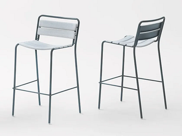 Stackable stool in fabric PAOLA LENTI Elba factory PAOLA LENTI from Italy. Foto №1