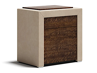 Rectangular wooden and leather bedside table Capital Collection Miles MIL.CO Rectangular wooden and leather bedside table Capital Collection Miles MIL.CO factory Capital Collection from Italy