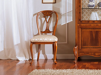 Walnut chair with integrated cushion MARZORATI Olimpian B Walnut chair with integrated cushion MARZORATI Olimpian B factory MARZORATI from Italy