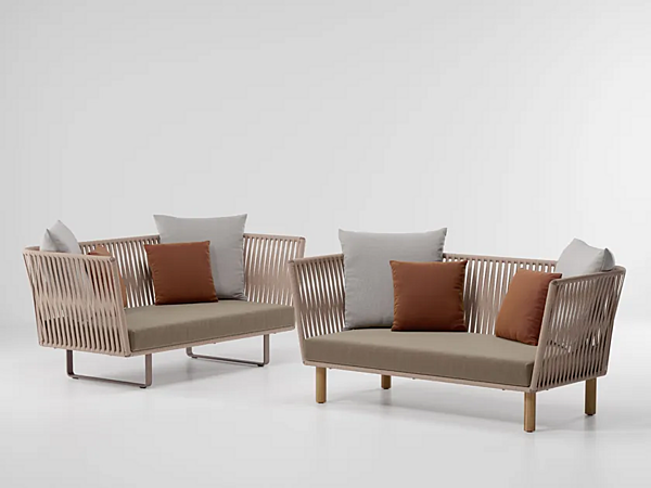 Two-Seater Fabric Garden Sofa KETTAL Bitta factory KETTAL from Italy. Foto №3