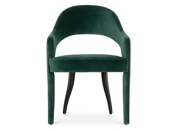 Upholstered Velvet Armchair Tellus BRABBU factory BRABBU from Italy. Foto №5