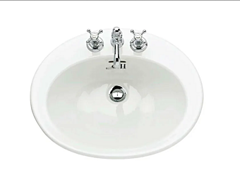 Inset Porcelain Washbasin Gentry Home Belgravia