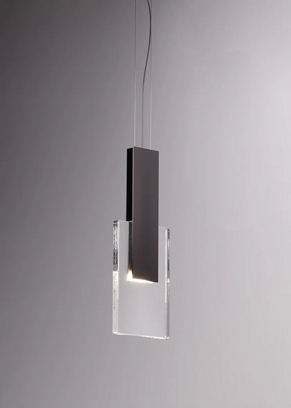 Pendant lamp Amulette Fabbian glass modern design factory Fabbian from Italy. Foto №4