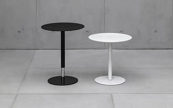 Height Adjustable Round Coffee Table Kristalia PTB factory Kristalia from Italy. Foto №6