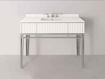 Console Sink with Drawers Wood and Glass Park Avenue Marilyn PKRMARILYN factory Park Avenue from Italy