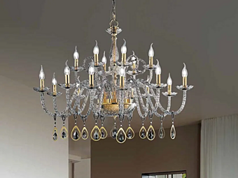 Chandelier with Swarovski crystals Euroluce Lampadari TooChic L12 6 Chandelier with Swarovski crystals Euroluce Lampadari TooChic L12 6 factory EUROLUCE LAMPADARi from Italy