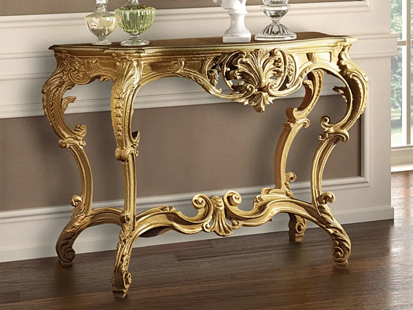 Wooden console table with Diamante design CASA +39 802 factory CASA +39 from Italy. Foto №1