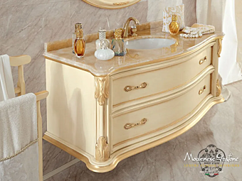 Wall Mounted Vanity Unit with Doors and Drawers Modenese Luxury Interiors 13699 factory MODENESE GASTONE from Italy