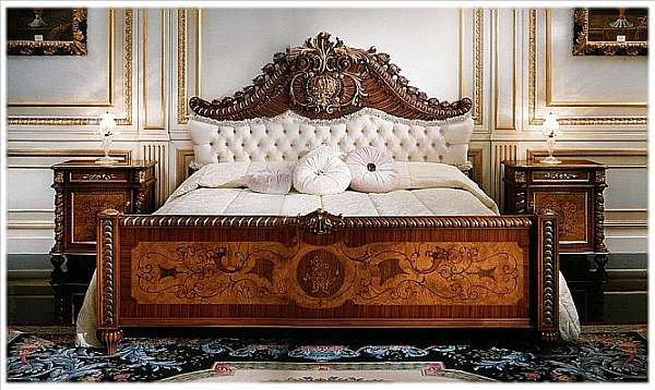 Bed CARLO ASNAGHI STYLE 10841 factory CARLO ASNAGHI STYLE from Italy. Foto №1