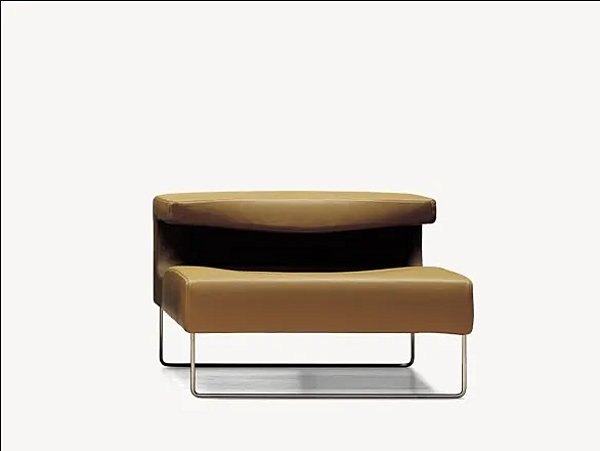 Sled Base Armchair Lowseat Fabric Moroso factory Moroso from Italy. Foto №9