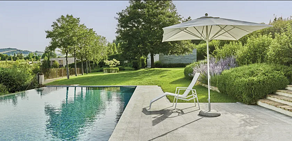 Square Polyester Garden Umbrella Varaschin Amalfi 4757 factory VARASCHIN from Italy. Foto №3