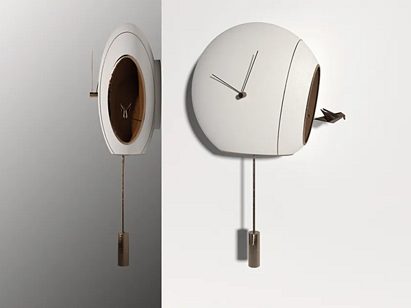 Pendulum Wall Mounted Leather Cuckoo Clock GIORGETTI factory GIORGETTI from Italy. Foto №5