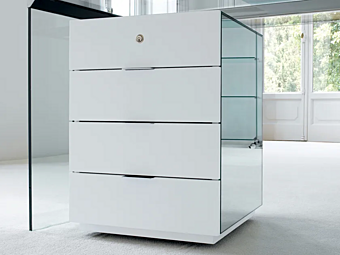 Beech office drawer unit on castors Gallotti&Radice President Beech office drawer unit on castors Gallotti&Radice President factory Gallotti & Radice from Italy
