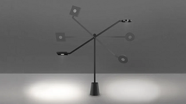 LED Table Lamp Aluminium Equilibrist Artemide 1442010A factory Artemide from Italy. Foto №3