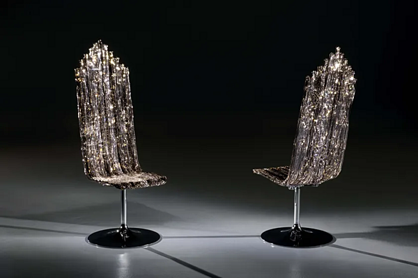 High Back Polycarbonate Chair Milano Edra factory EDRA from Italy. Foto №5