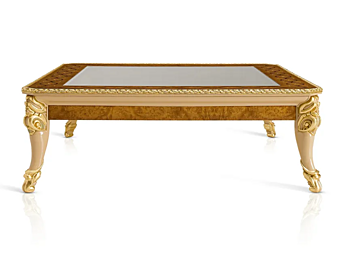 Square coffee table in wood A.R. Arredamenti Harmony 328