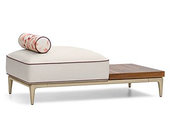 Leather Bench with Upholstered Back FORMITALIA Moon H -Pouf-B Leather Bench with Upholstered Back FORMITALIA Moon H -Pouf-B factory FORMITALIA from Italy