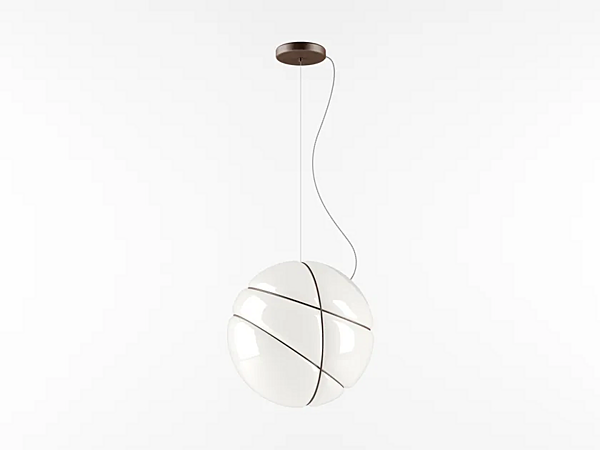 Blown Glass Pendant Lamp Armilla Fabbian factory Fabbian from Italy. Foto №1
