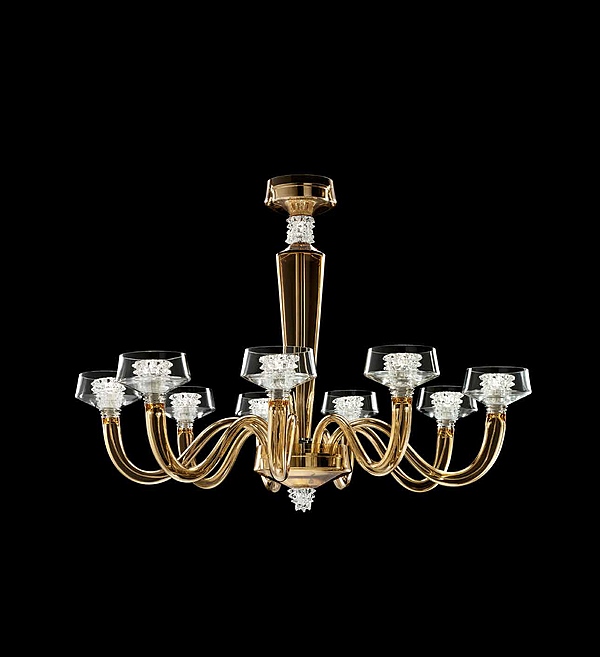 Chandelier Barovier&Toso Rosati 5716/09 factory Barovier&Toso from Italy. Foto №1