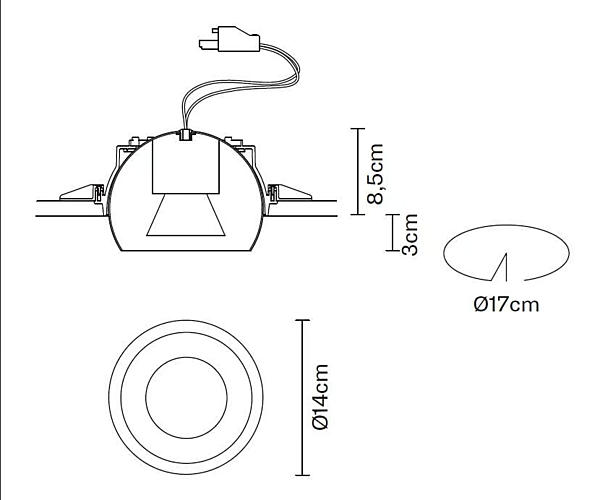 Adjustable Ceiling Spotlight Fabbian Tools F19 F63 factory Fabbian from Italy. Foto №6