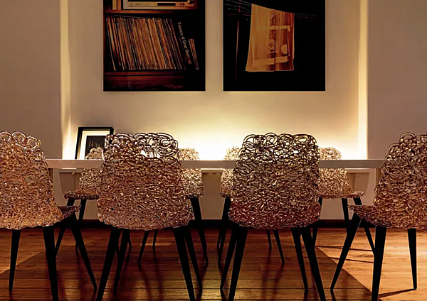 Polycarbonate chair Gina Edra GNA010 factory EDRA from Italy. Foto №8