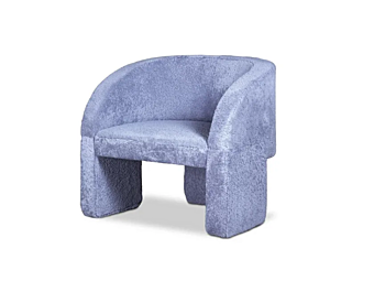 Armchair with upholstered back Lazybones Lounge BAXTER factory BAXTER from Italy