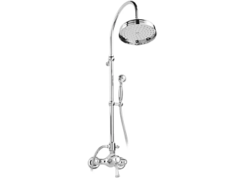 Wall Mounted Steel Shower Panel with Hand Shower Gaia Mobili Aston Wall Mounted Steel Shower Panel with Hand Shower Gaia Mobili Aston factory GAIA from Italy